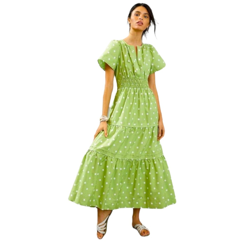 By Anthropologie Somerset Polka Dot Maxi Dress size medium absolutely gorgeous